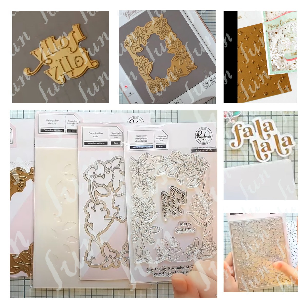 Interior Design Paper - Weihnachten Holly Jolly geschnitten sterben Urlaub