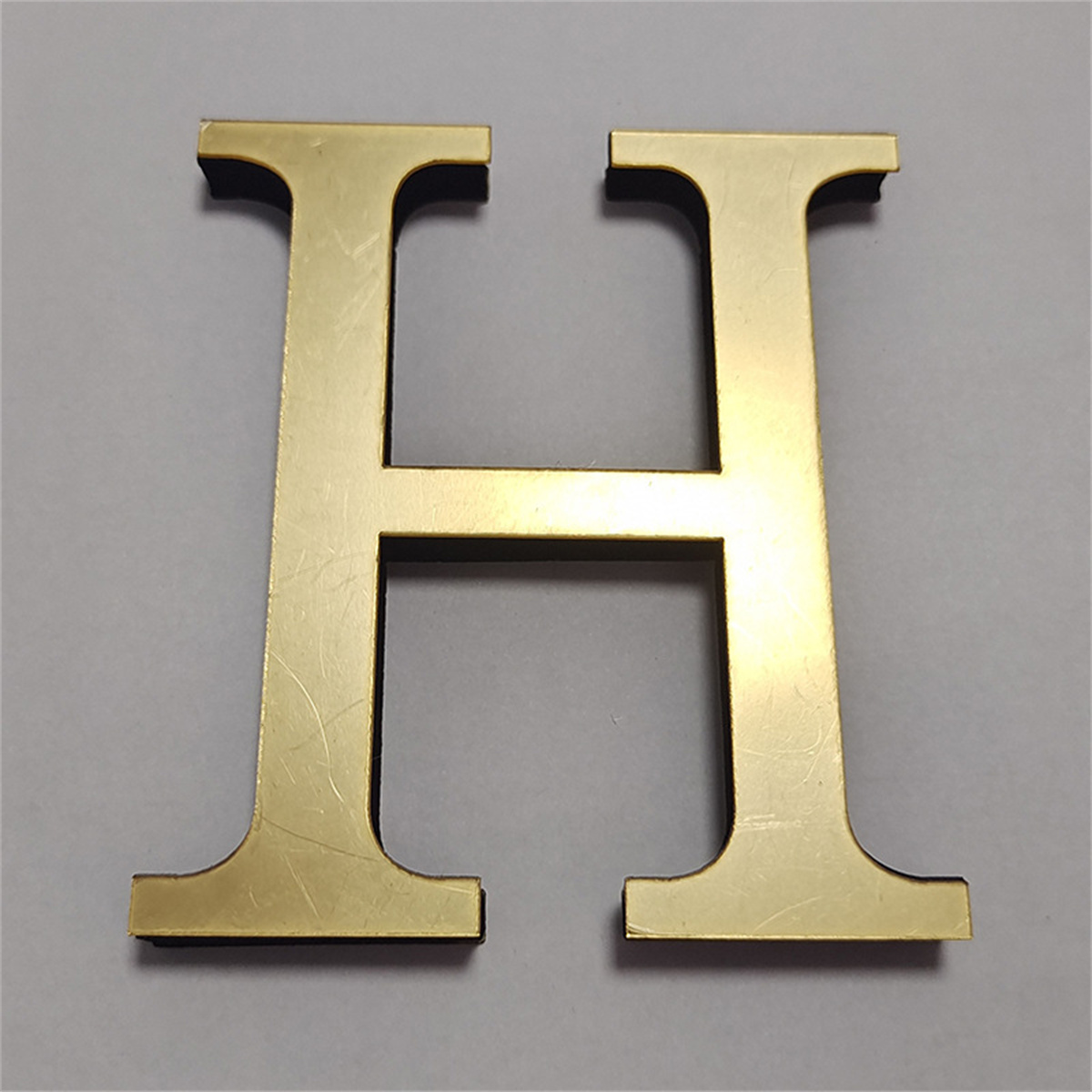Interior Design Names - 10/20 cm Gold/Schwarz/Silber 26 Buchstaben 3D