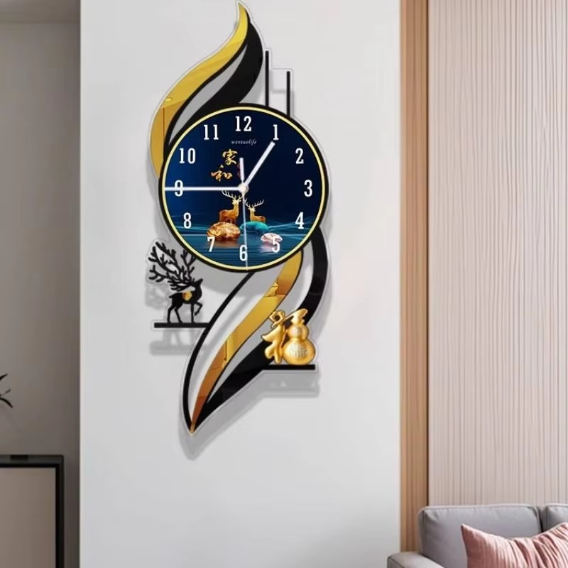 Interior Design Zen - Einzigartige Jugend-Wanduhr im Zen-Stil, Ungewöhnliche Premium-Innendesign-Wanduhr,