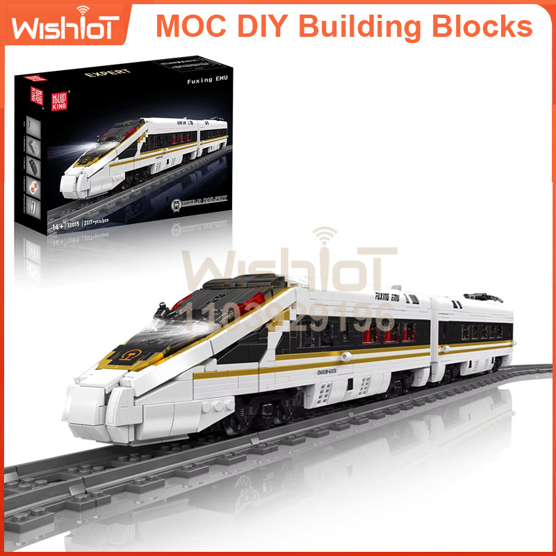 Interior Design And Build - 12015 Hochgeschwindigkeits-Zug-Modellbausatz 2117-teiliges, detailliertes Eisenbahnmodell mit