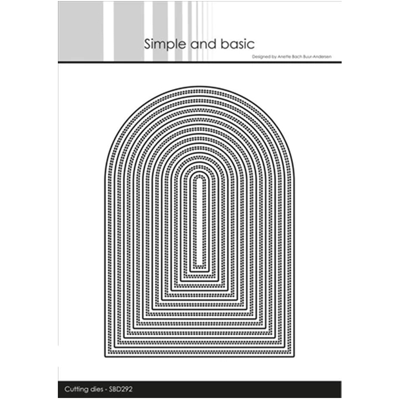 Interior Design Paper - Doppelt durchbohrte A6-Bögen-Metall-Stanzformen für das neue