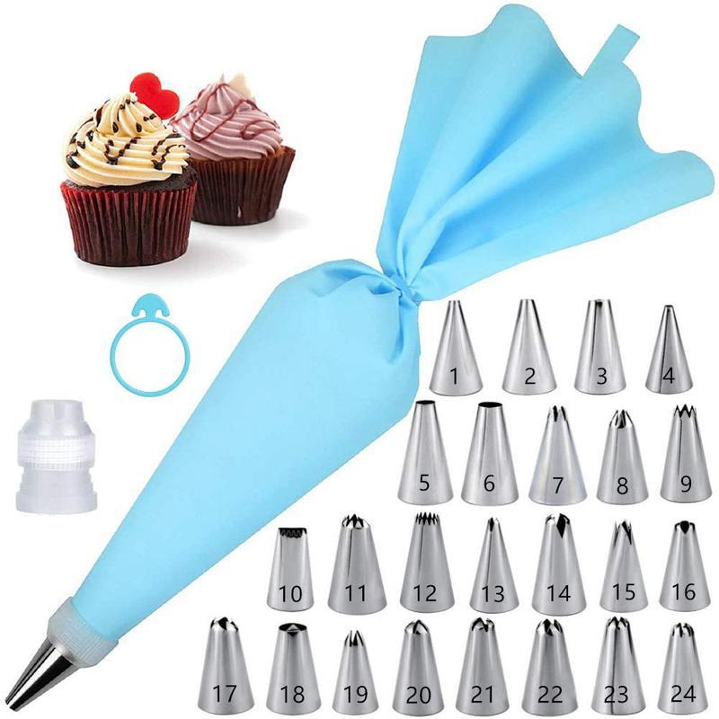 Interior Design Kitchen - Spritztüllen-Set für Kuchendekoration, Konditorei-Ausrüstung, Küchenzubehör, Spritzbeutel