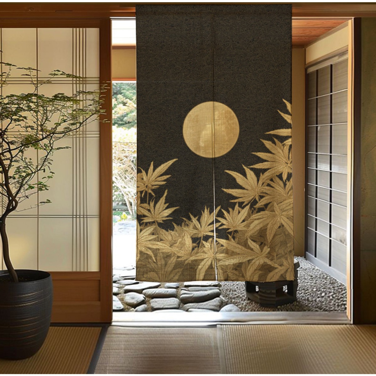 Eleganter japanischer Zen-Mond – Interior Design Zen Bewertung und Preis