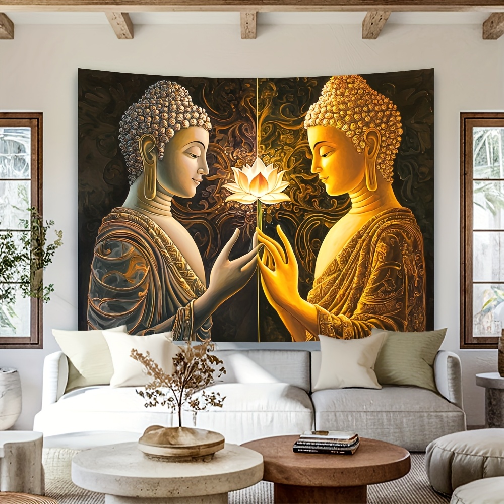 Buddha Lotus Wandteppich, spir – Interior Design Zen Bewertung und Preis