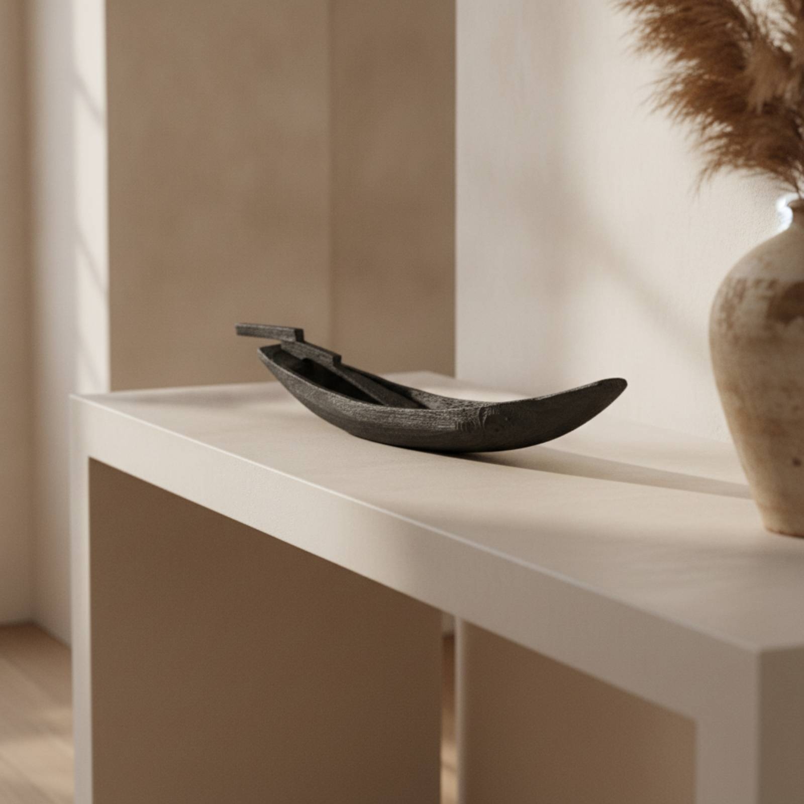 Holzboot-Ornament Handgefertig – Interior Design Zen Bewertung und Preis