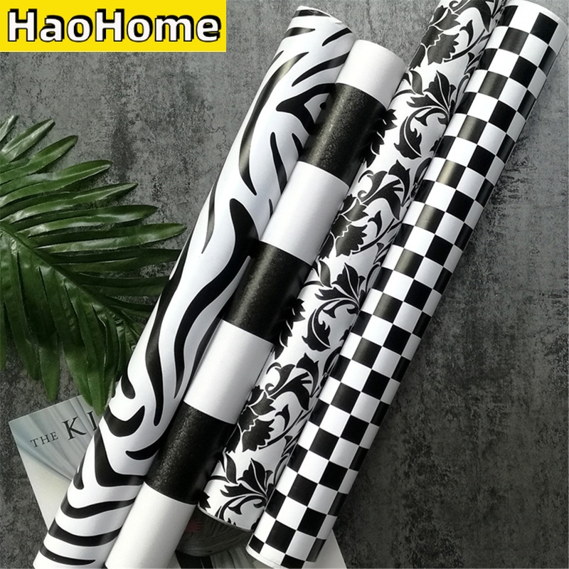 Moderne PVC-Schwarz-Weiß-gestr – Interior Design Kitchen Bewertung und Preis