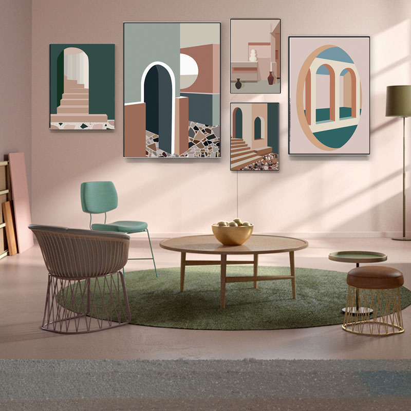 Retro Morandi Gebäude Leinwand – Interior Design And Build Bewertung und Preis