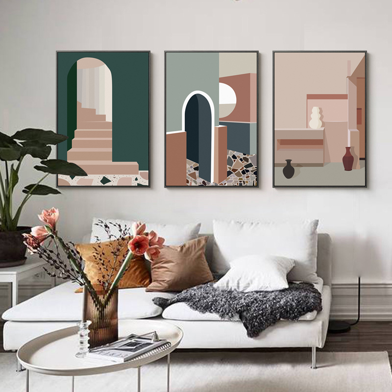 Retro Morandi Gebäude Leinwand – Interior Design And Build Bewertung und Preis