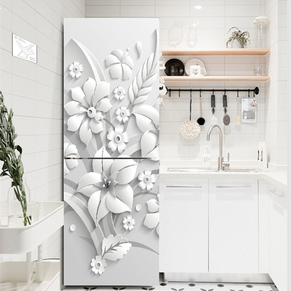 Weiße Blume Kühlschrank Dekora – Interior Design Kitchen Bewertung und Preis