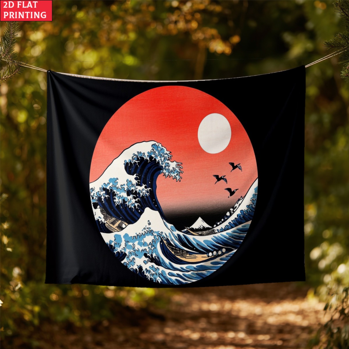 Ungerahmter japanischer Wellen – Interior Design Zen Bewertung und Preis